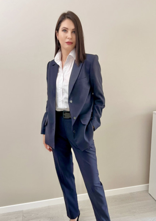 Базові темно-сині брюки - 86.24