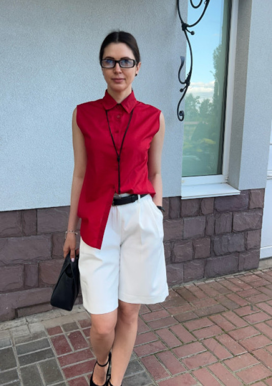 Бермуди у білому кольорі - 130a.25